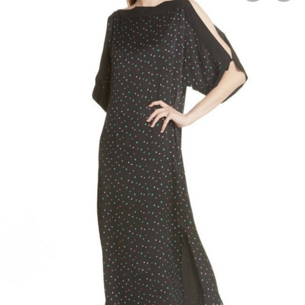 Grey Jason Wu Oversized Dress Black floral print 6